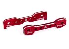 TRAXXAS Querlenker-Halter vorn 7075-T6 Alu rotn eloxiert / TRX9629R