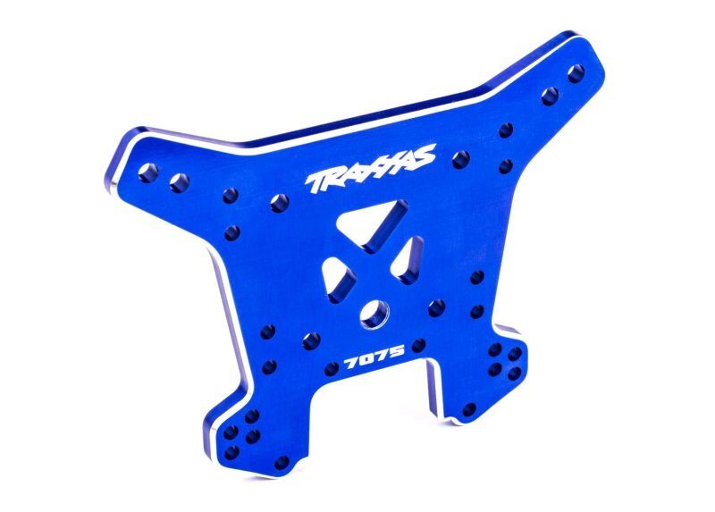 TRAXXAS Sledge Dämpferbrücke hinten 7075-T6 Alu blau eloxiert / TRX9638