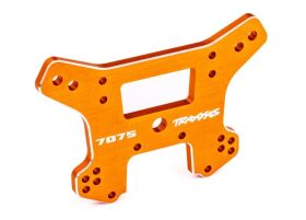 TRAXXAS Dämpferbrücke vorn 7075-T6 Alu orange...