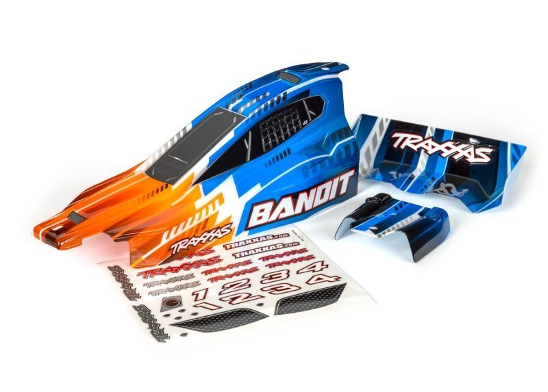 TRAXXAS Karo Bandit (passt auch Bandit VXL) orange, kpl. lackiert / TRX2450T