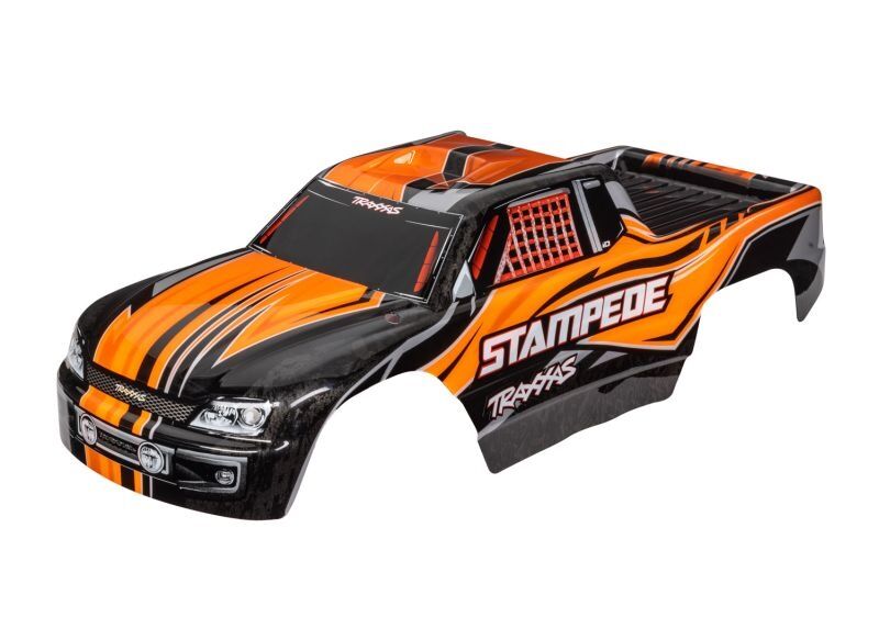 TRAXXAS Karo Stampede (passt auch Stampede VXL) orange, kpl. lackier / TRX3651T