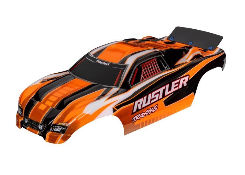 TRAXXAS Karo Rustler (passt auch Rustler VXL) orange, kpl. lackiert / TRX3750T