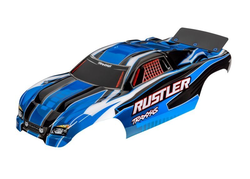 TRAXXAS Karo Rustler (passt auch Rustler VXL) blau, kpl. lackiert / TRX3750X