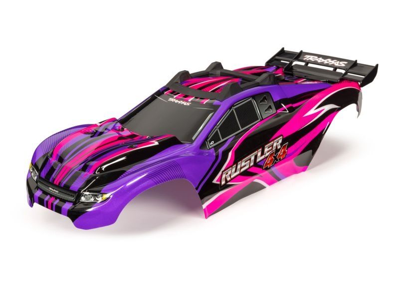 TRAXXAS Karo Rustler 4X4 pink/violett, kpl. lackiert / TRX6734P