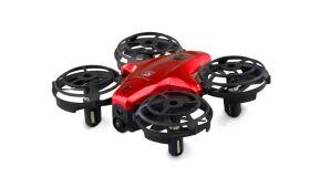 AMEWI / Sparrow Mini-Drohne mit Steuerungssensoren, rot /...