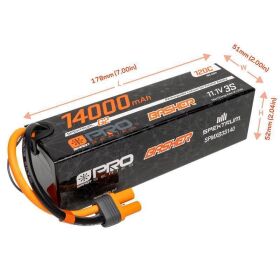 Spektrum 14000mAh 3S 11.1V Smart Pro Basher LiPo 120C IC5...
