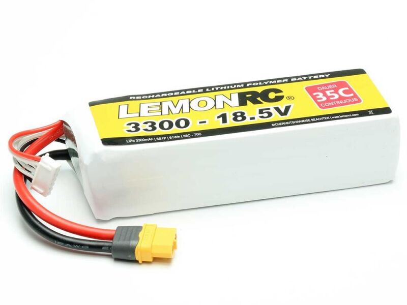 LEMONRC LiPo Akku 3300 - 18.5V (35C) / 15727
