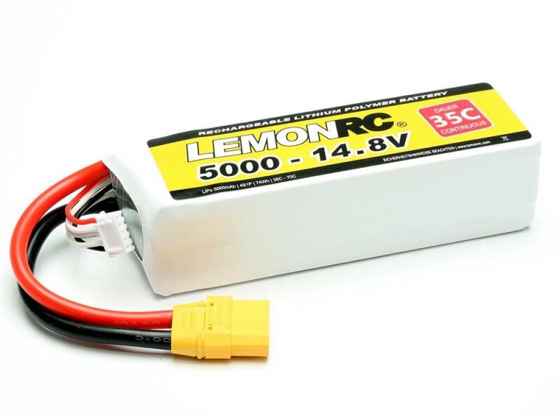 LEMONRC LiPo Akku 5000 - 14.8V (35C) / 15737