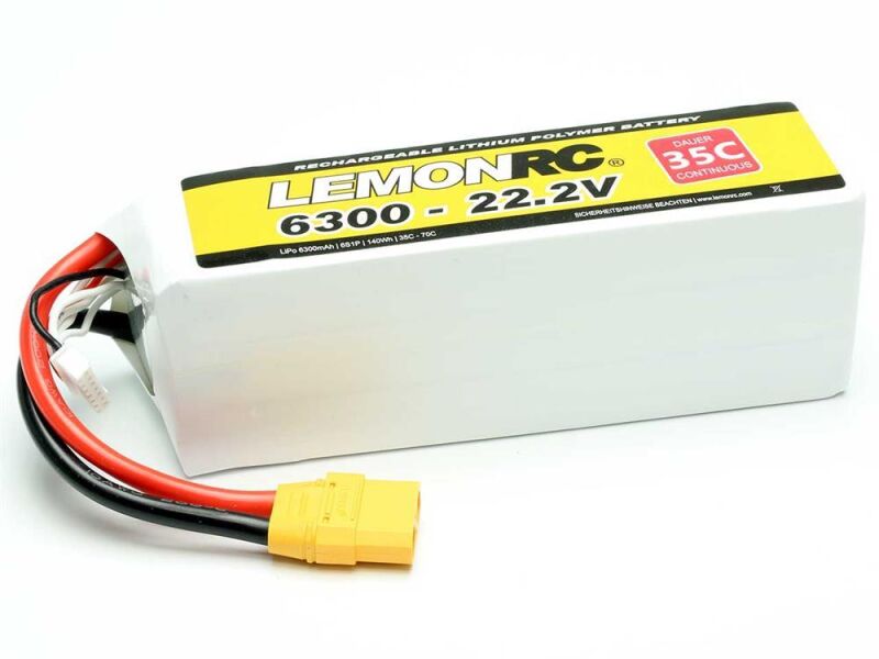 LEMONRC LiPo Akku 6300 - 22.2V (35C) / 15743