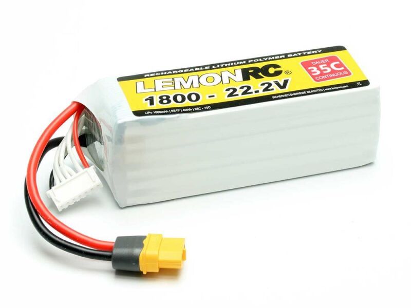 LEMONRC LiPo Akku 1800 - 22.2V (35C) / 15748