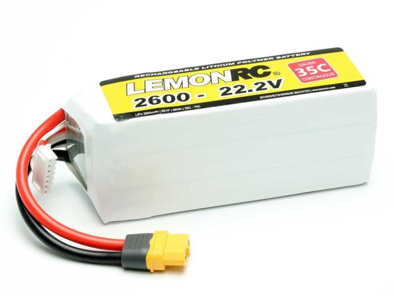 LEMONRC LiPo Akku 2600 - 22.2V (35C) / 15752