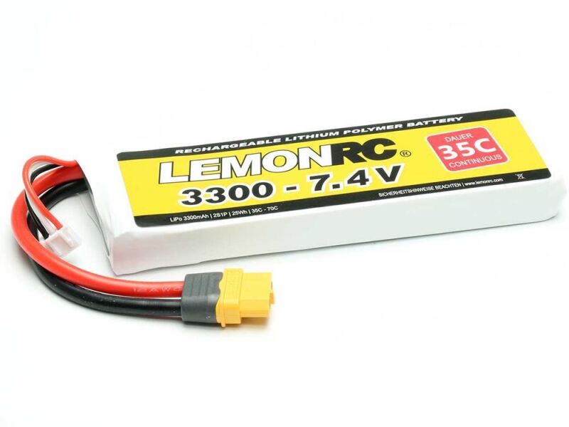 LEMONRC LiPo Akku 3300 - 7.4V (35C) / 15754