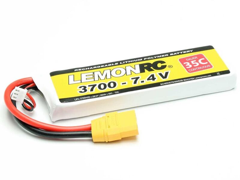 LEMONRC LiPo Akku 3700 - 7.4V (35C) / 15755