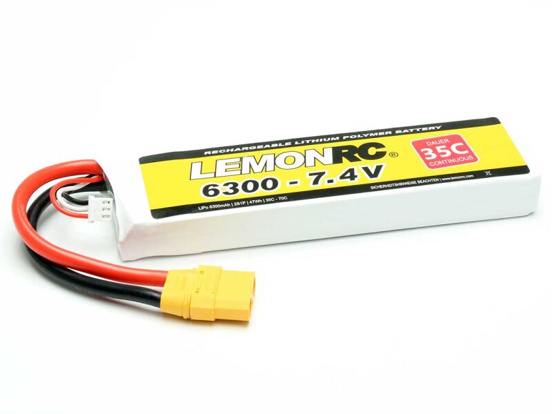 LEMONRC LiPo Akku 6300 - 7.4V (35C) / 15758