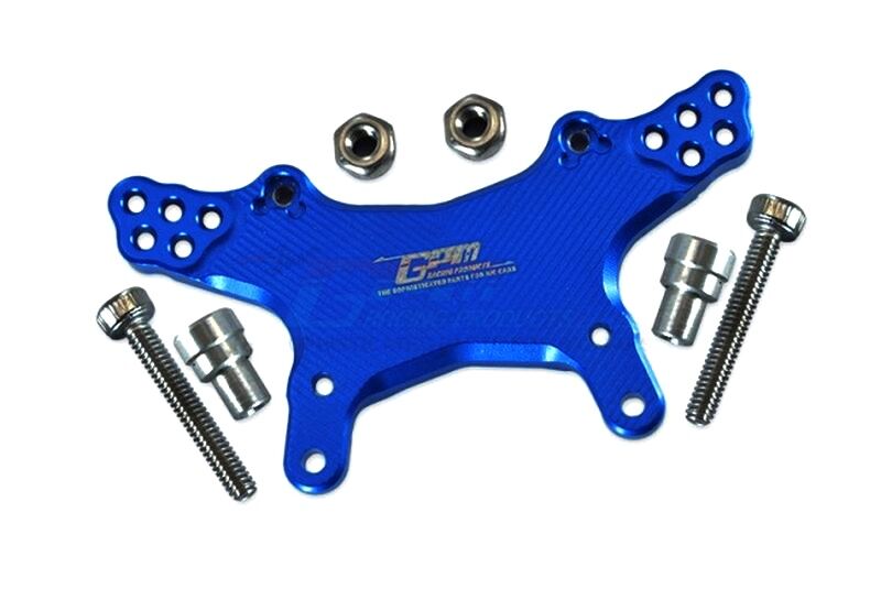 GPM Team Losi Mini-T 2.0 blau ALUMINUM FRONT DAMPER MOUNT-5PC SET / GPMLM028B