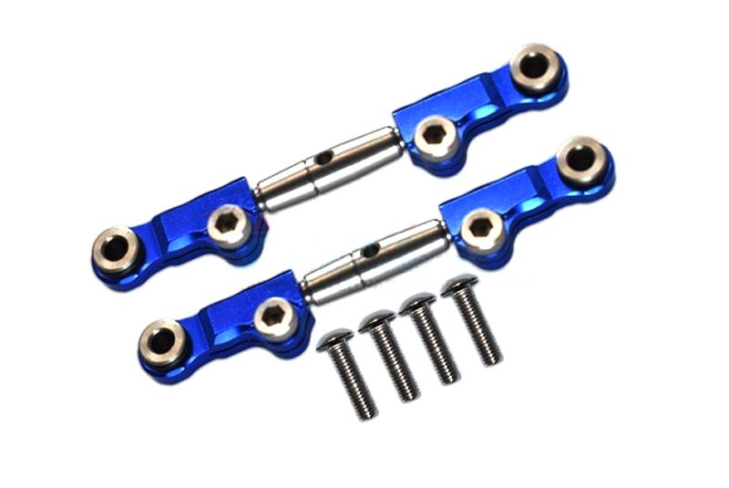 GPM Team Losi Mini-T 2.0 blau ALUMINUM+STAINLESS STEEL FRONT UPPER ARM TIE ROD -6PC SET / GPMLM054SB