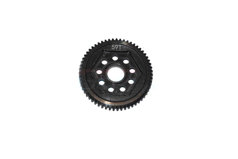 GPM Team Losi Mini-T 2.0 schwarz HARDEN STEEL #45 SPUR GEAR 59T - 1PC SET / GPMLM059TSBK