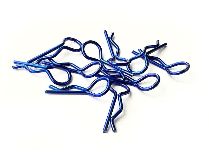 H-SPEED Karosseriesplinte 1/10 metallic Blau (10) / HSPX021