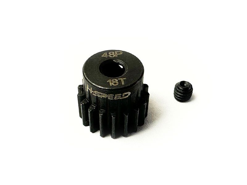 H-SPEED Ritzel 18 Zähne 48dp, 3,175mm Stahl / HSPX318