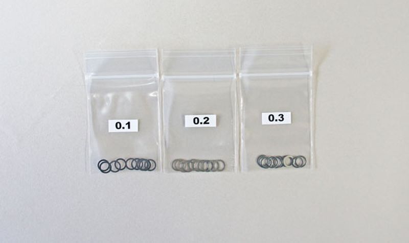 MUGEN ZEHNTELSCHEIBEN SET 5x7 (0.1 / 0.2 / 0.3, 10Stk.) / MUGB0765a