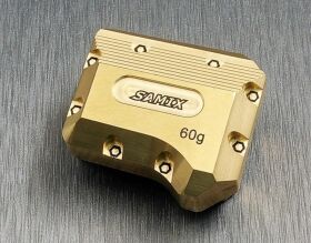 SAMIX Traxxas TRX-4 Diff-Cover Messing (1) gold /...