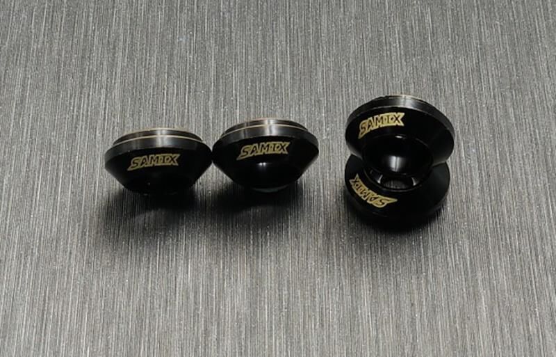 SAMIX Traxxas TRX-4M Dämpferfederhalter unten Messing (4) / SAMtrx4m-4047