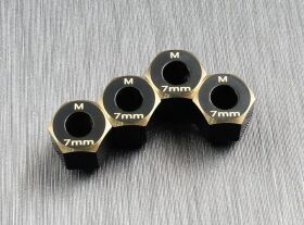 SAMIX Traxxas TRX-4M Sechskant Radmitnehmer Messing 7mm...