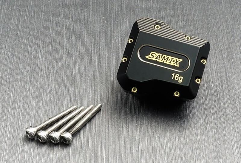SAMIX Traxxas TRX-4M Diff-Abdeckung Messing (1) / SAMtrx4m-4075