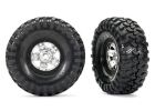 TRAXXAS TRX-4 Reifen auf Felge satin chrome/schwarz Beadlock 1.9 & Canyon / TRX8179X