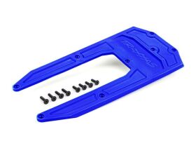 TRAXXAS Skid-Platte Chassis blau (für Sledge) /...