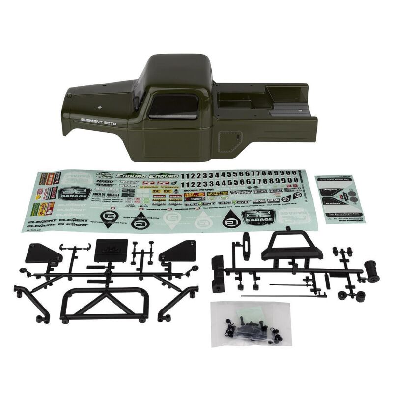 Element RC Enduro Ecto Body Set, green / AE42164