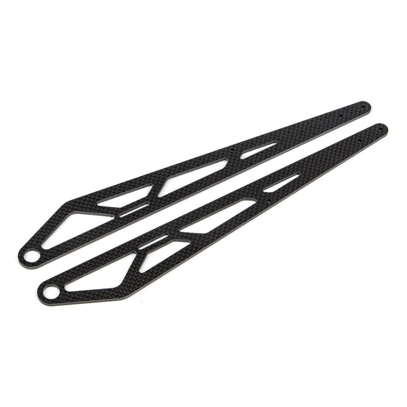 Team Associated DR10M Wheelie Bar Suspension Arms, carbon fiber / AE72086