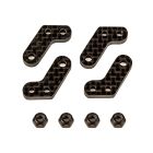Team Associated Apex2 FT Steering Arms, carbon fiber / AE31849