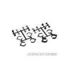 JConcepts Big Bore Shock Limiter, up-travel kit, 24pc - black (Fits ? 3.0 and 3.5mm shock shafts) / JCO2295B