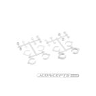 JConcepts Big Bore Shock Limiter, up-travel kit, 24pc - white (Fits ? 3.0 and 3.5mm shock shafts) / JCO2295W