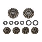 Team Associated RC10B74 FT LTC Differential Rebuild Set, metal / AE92306