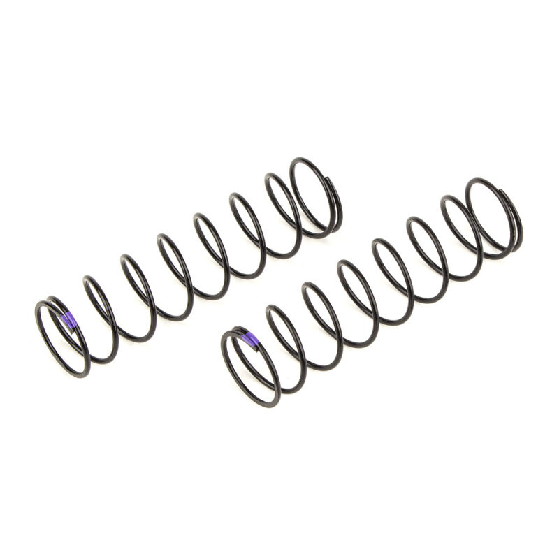Team Associated Rear Springs V2, purple, 5.1 lb/in, L86, 9.0T, 1.6D / AE81239