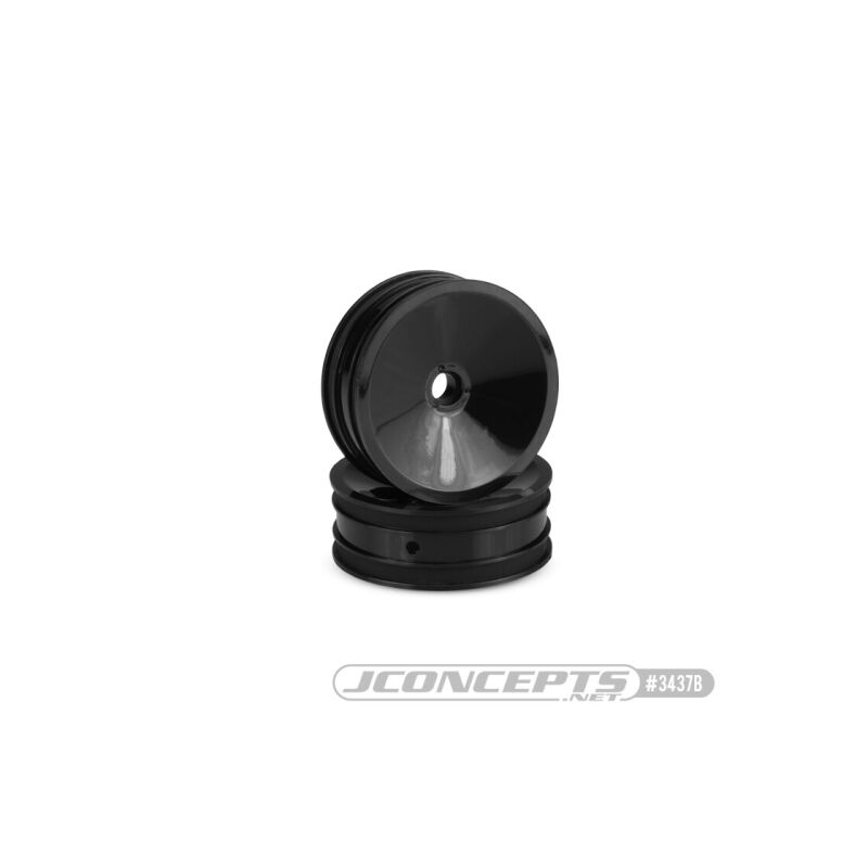 JConcepts Mono 1.9" RC10 front wheel, black / JCO3437B