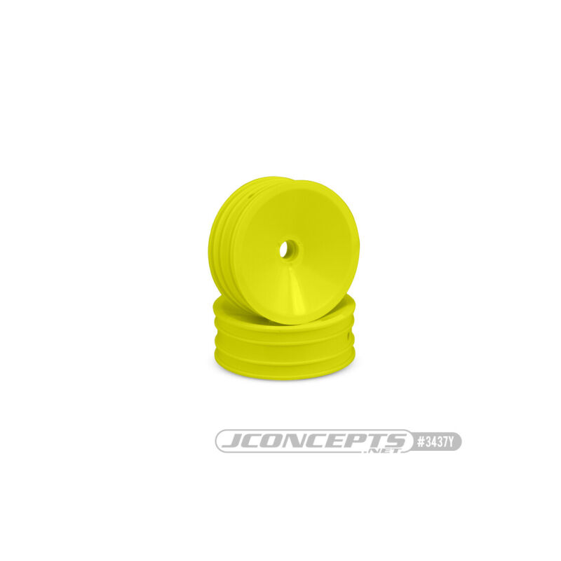 JConcepts Mono 1.9" RC10 front wheel, yellow / JCO3437Y