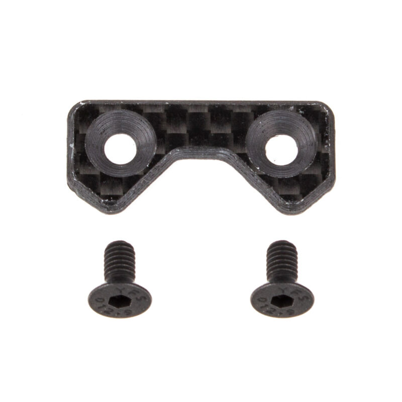 Team Associated FT RC10 One-Piece Front Carbon Wing Button / AE91916