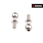 Iris 6x6mm Suspension Ballstud - Titanium (2pcs) / IRIS-84006