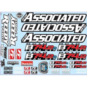 Team Associated RC10B74.2 Decal Sheet / AE92356