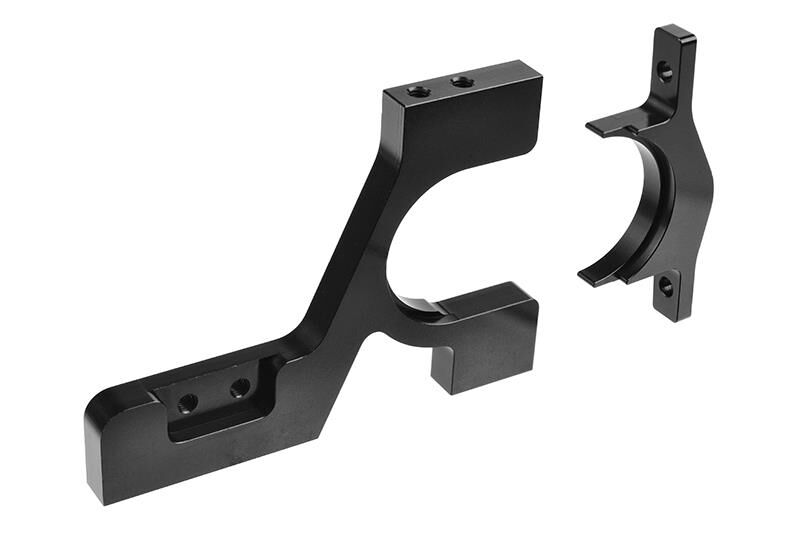 Team Corally Ersatzteil Bulkhead Rear Left 7075 Aluminium -Black 1 pc / C-00130-204