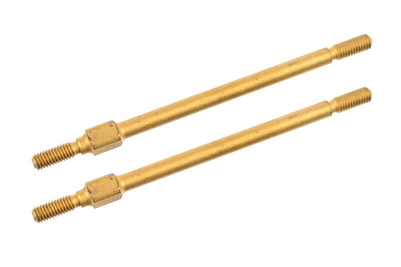 Team Corally Ersatzteil Steering Turnbuckle 62mm S2 Steel Gold 2 pcs / C-00130-017-1