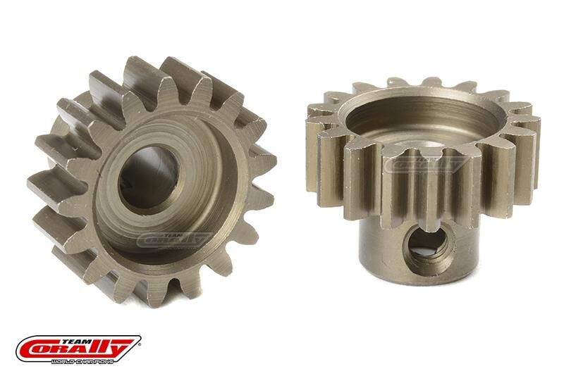 Team Corally Ersatzteil M1.0 Motorritzel Stahl gehärtet 17 Zähne Welle 5mm / C-72717