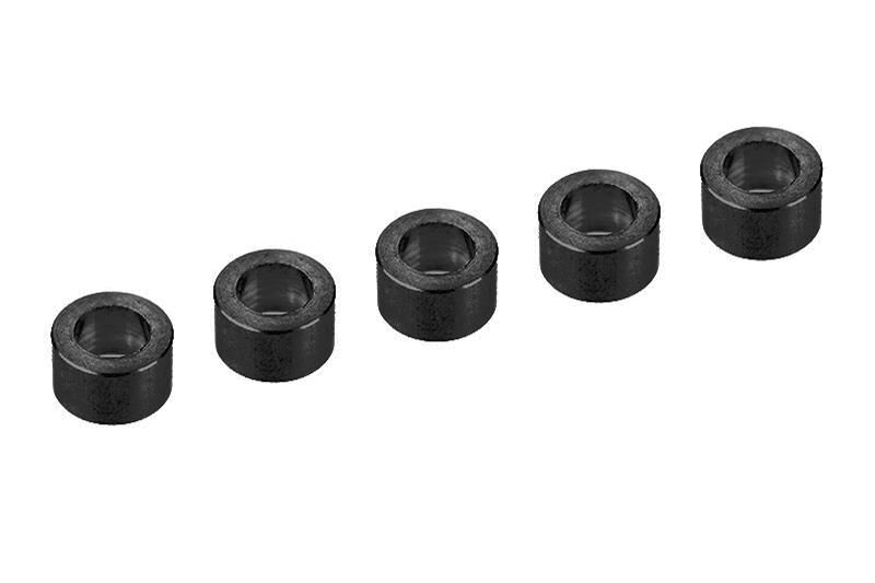 Team Corally Ersatzteil Alum. Shim Ring ID 3mm OD 5mm 3mm Black 5 pcs / C-00100-083-1