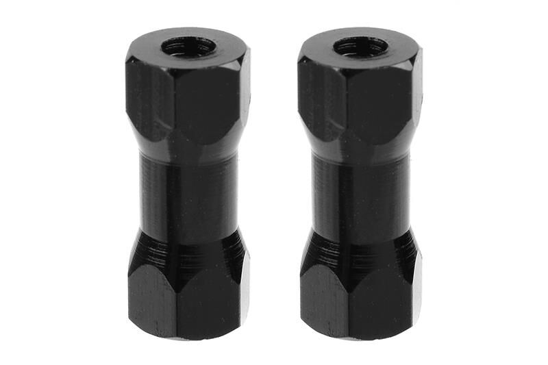 Team Corally Ersatzteil Chassis Post 15mm M3 Black 2 pcs / C-00130-219