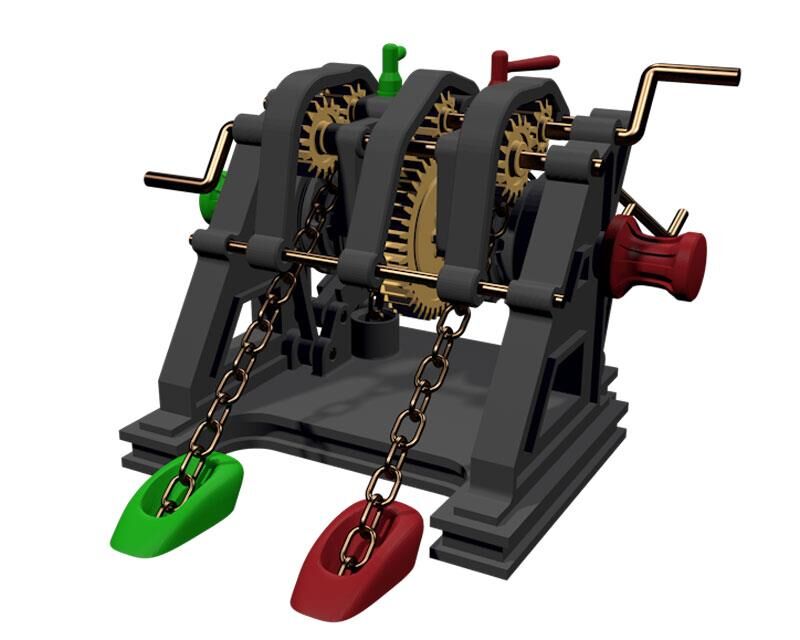 Krick Historische Ankerwinde 1:25 3D Bausatz / 28220