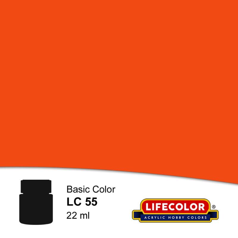 Lifecolor Glänzend Orange 22 ml Acryl Farbe / LC55