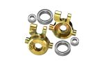 GPM TRAXXAS TRX-4M BRASS FRONT STEERING BLOCKS SET / GPMTRX4M021XOC